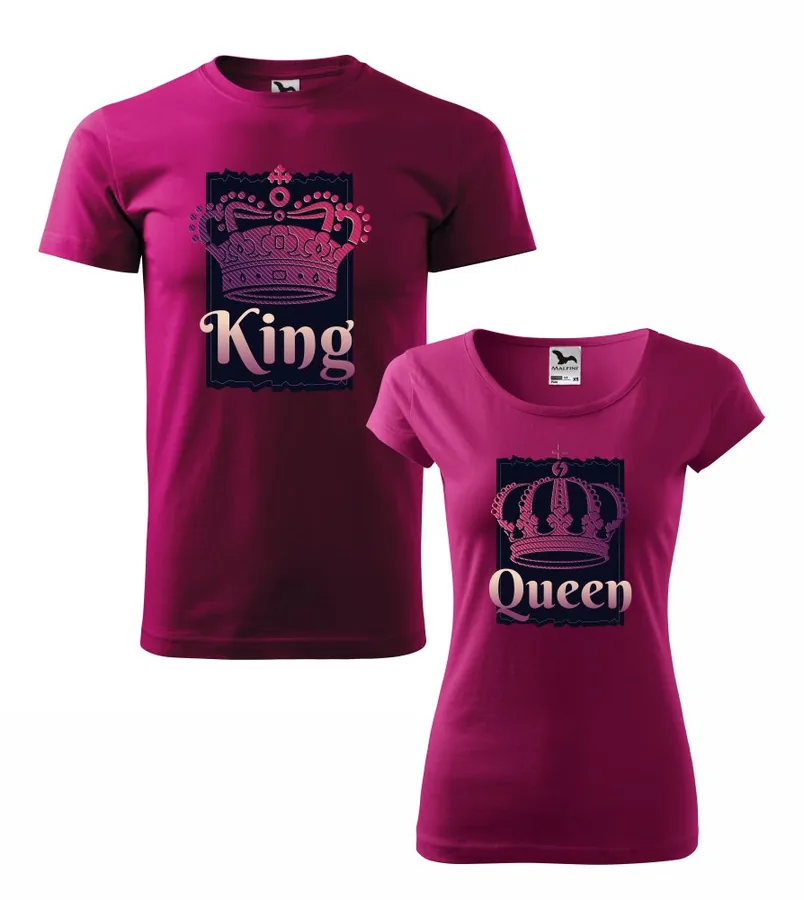 Tričká pre páry King and Queen
