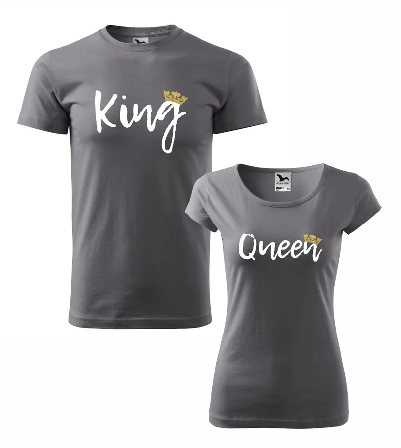 Tričká s potlačou King&Queen 1