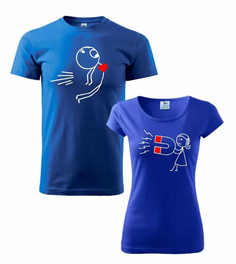 Tričká s potlačou pre páry Love Magnet