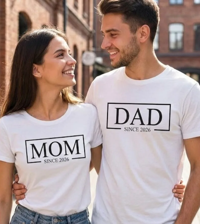 Set tričiek MOM & DAD Since /váš rok/
