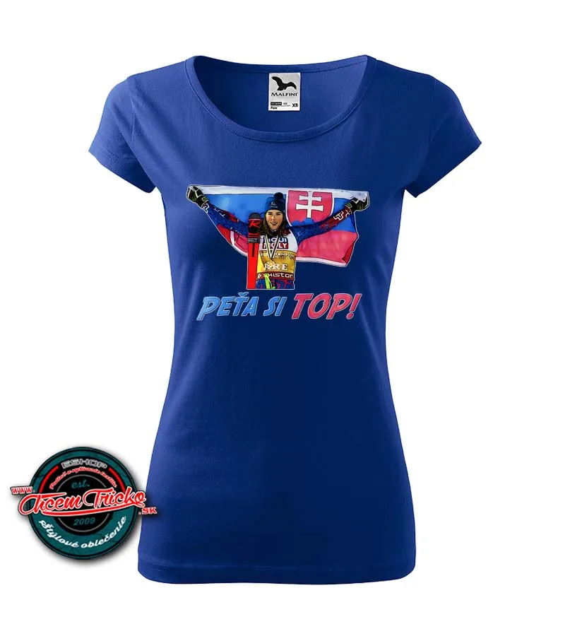 Dámske tričko Peťa si top!