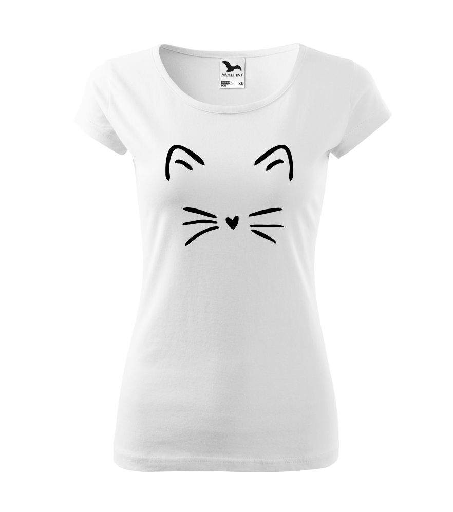 Dámske tričko s potlačou Cat