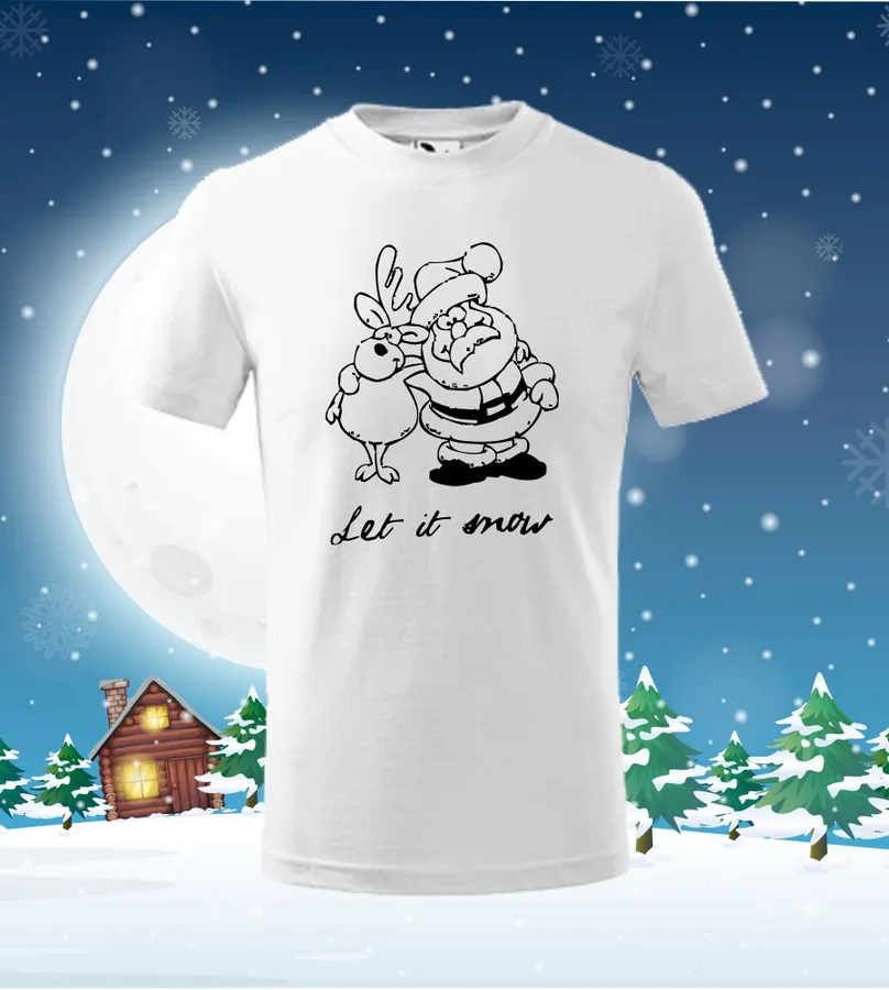 Detské tričko sobík a santa