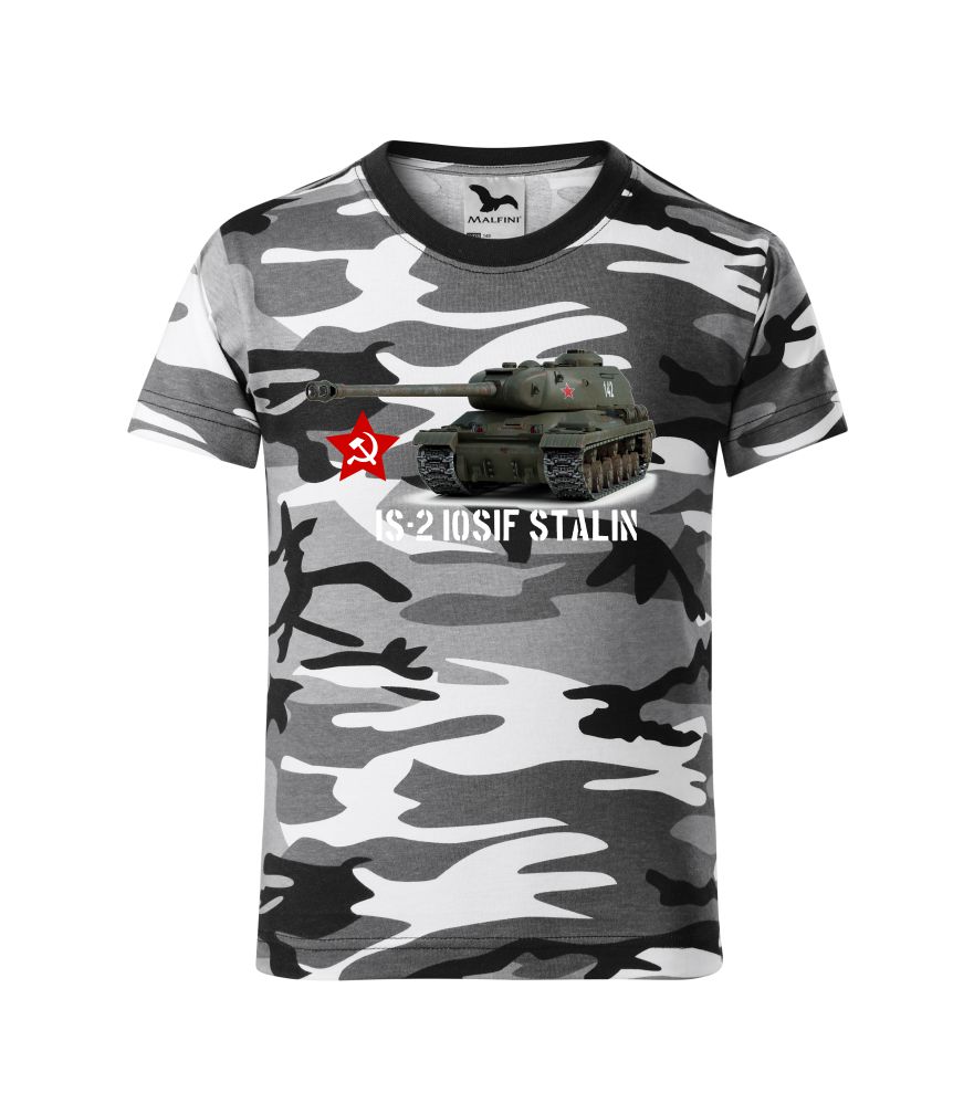 Maskáčové tričko s tankom Is 2 Iosif Stalin