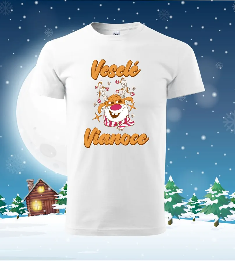 Dámske / pánske vianočné tričko Veselé Vianoce sob