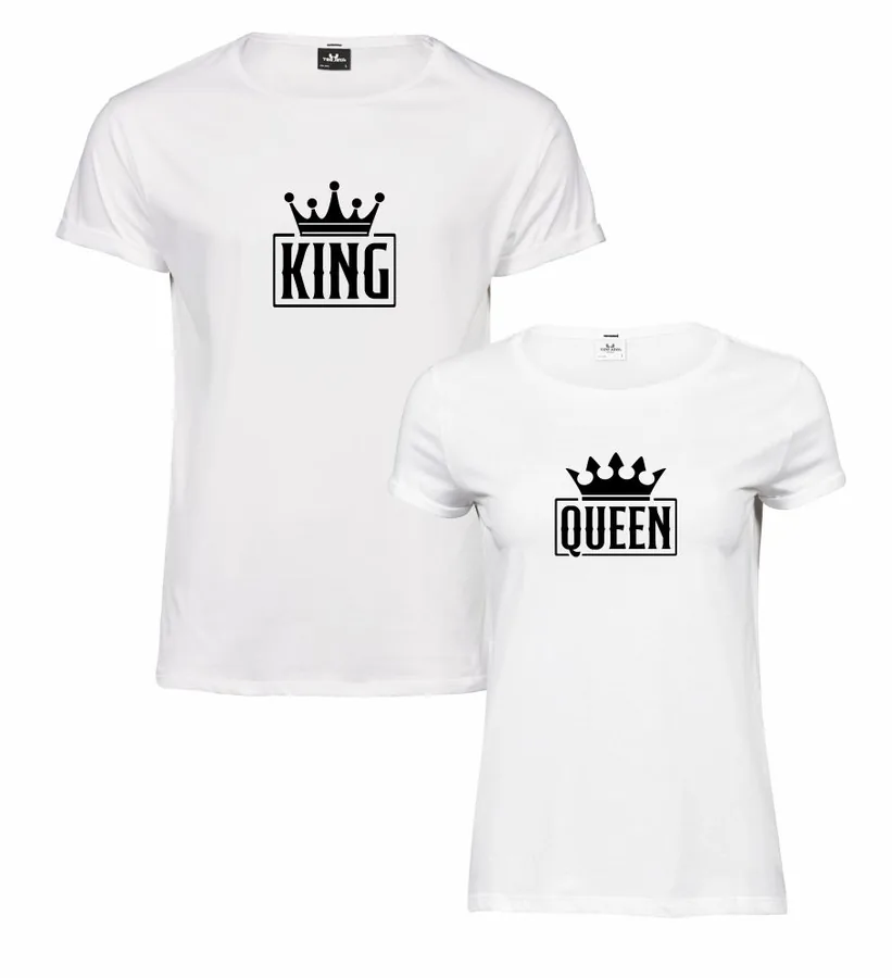 Tričká pre páry King and Queen