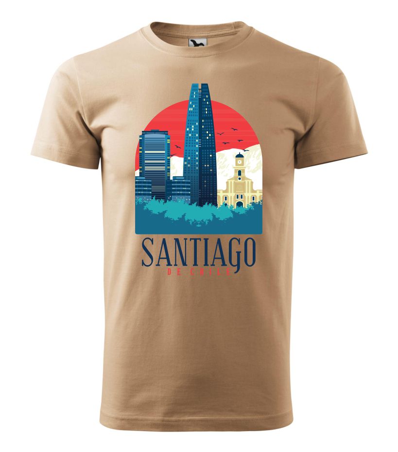 Tričko s potlačou Santiago