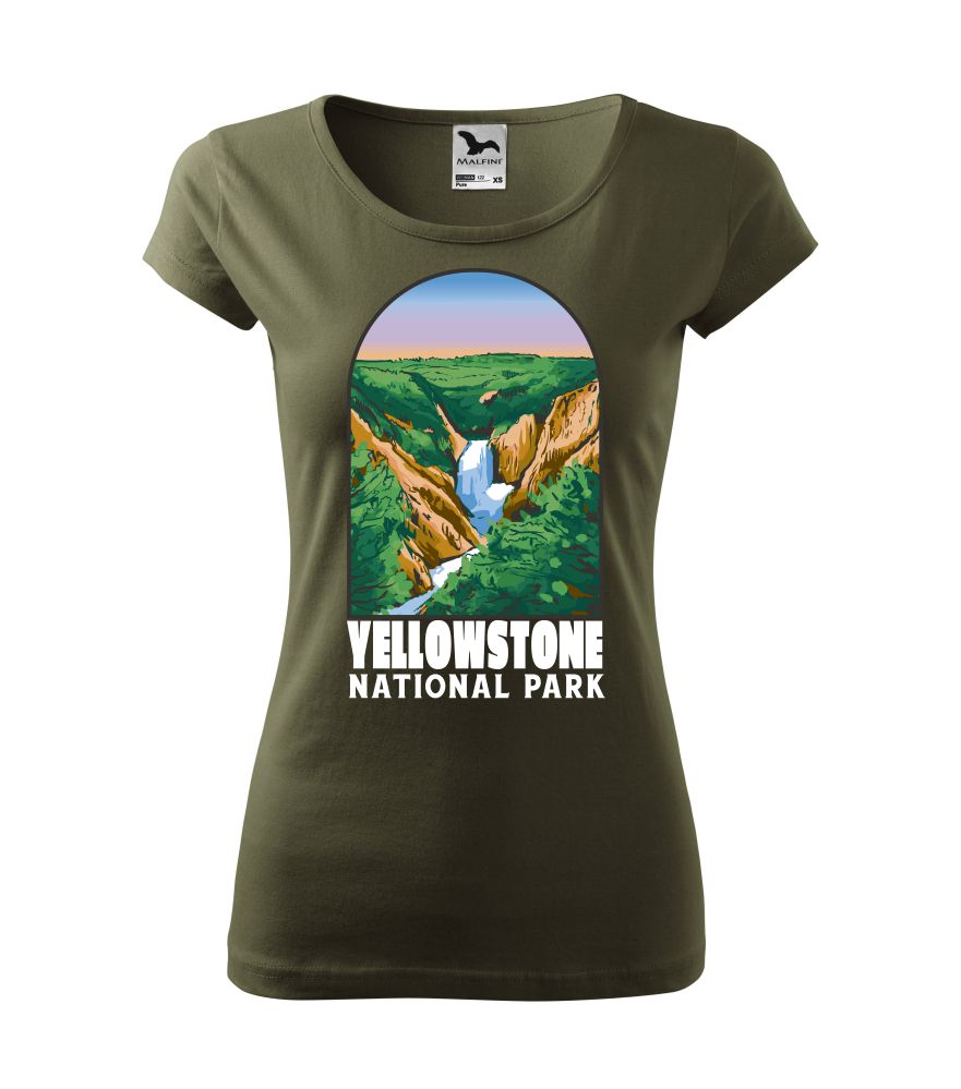 Tričko s potlačou Yellowstone