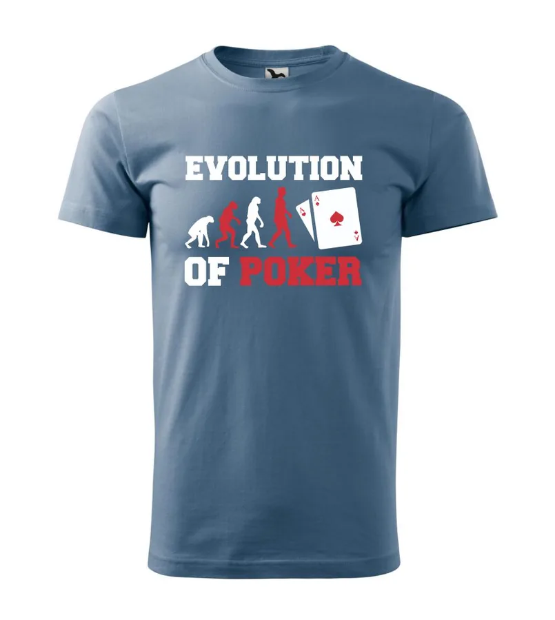 Tričko s potlačou Evolution poker