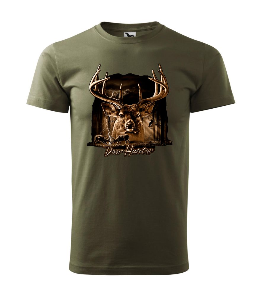 Poľovnícke tričko s motívom Deer Hunter