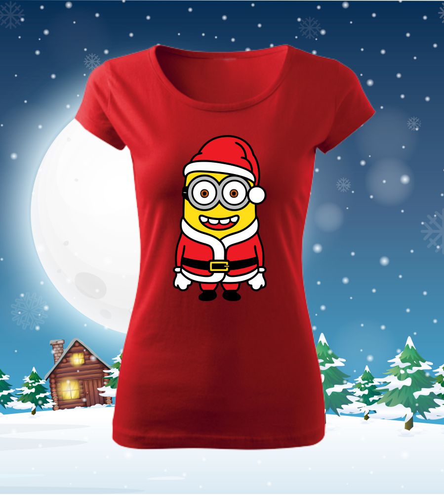 Vianočné tričko Mimoň Santa