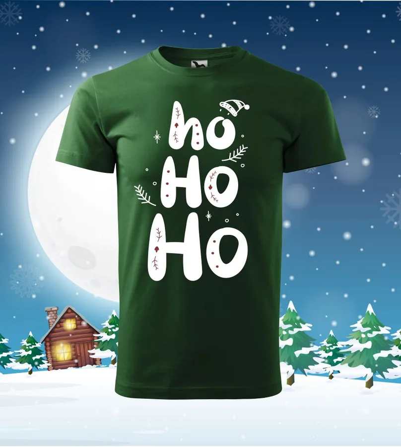 Tričko vianočné s potlačou Hohoho
