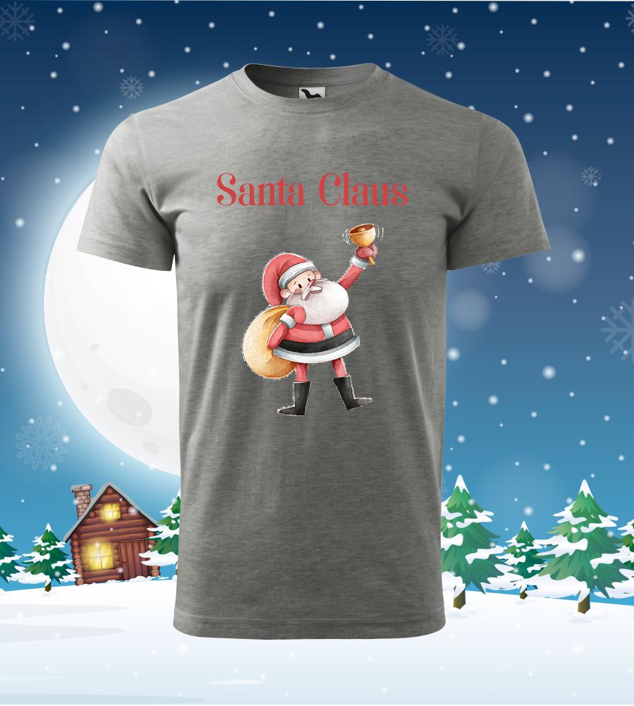 Pánské tričko vianočné s potlačou Santa Claus
