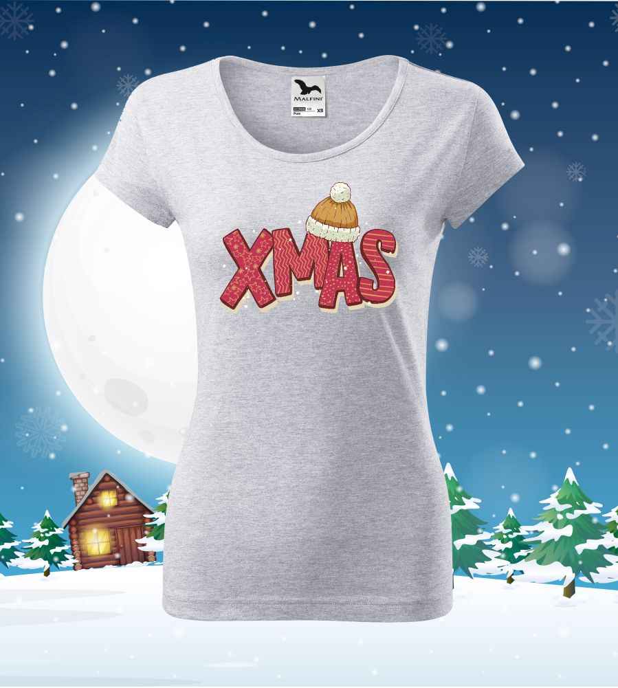 Tričko vianočné s potlačou Xmas