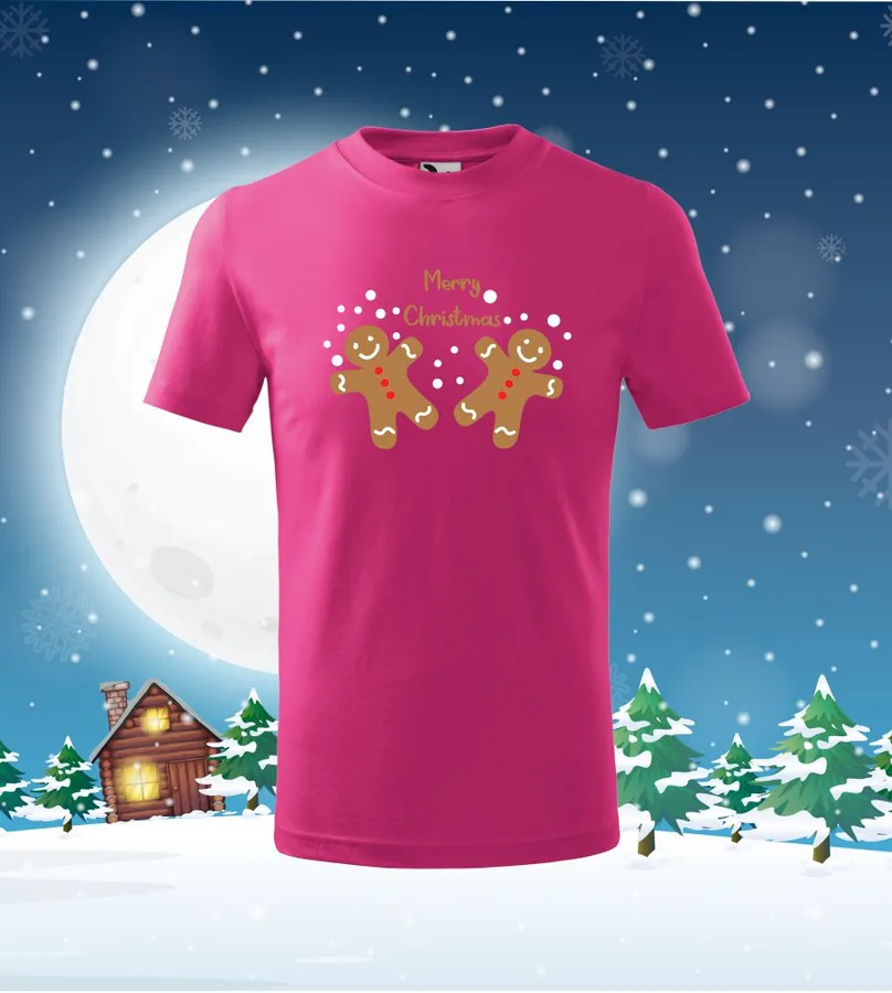 Detské tričko Merry Christmas Perník