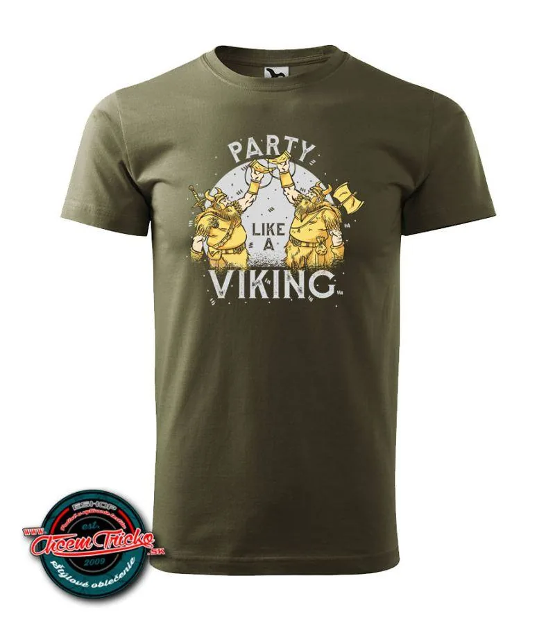 Tričko s potlačou Party viking