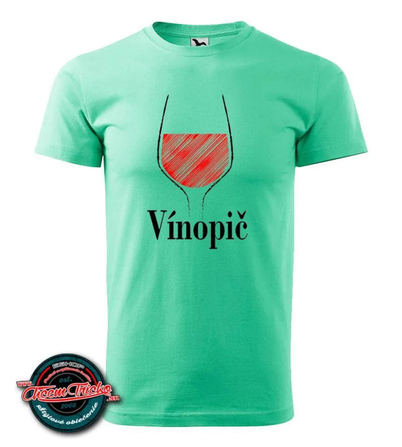 Tričko s potlačou Vínopič