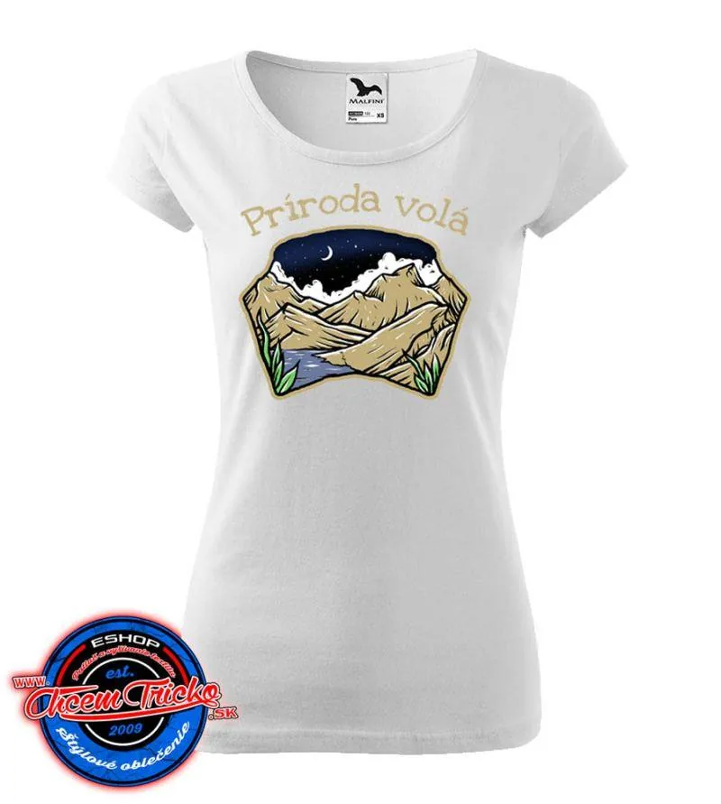 Dámske tričko Príroda volá