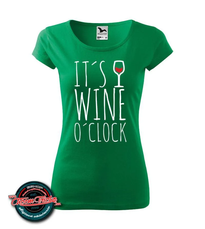 Dámske tričko Wine o´clock