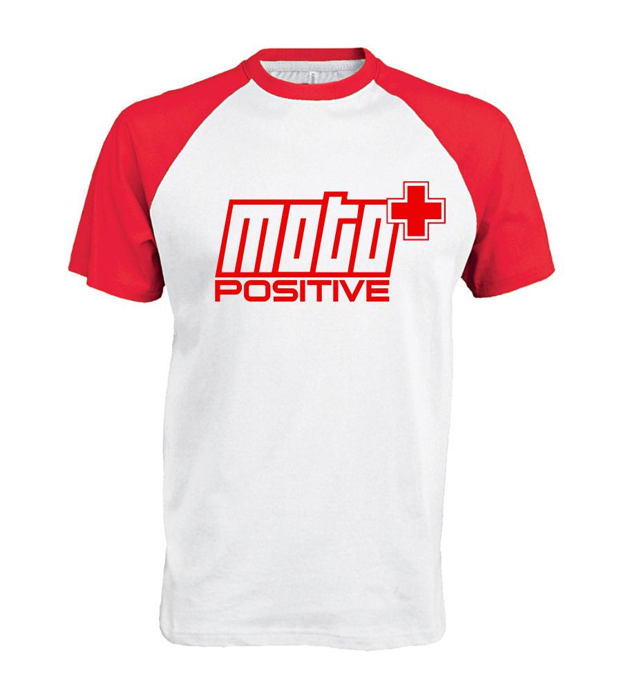 Baseballové tričko s motívom Motopositive