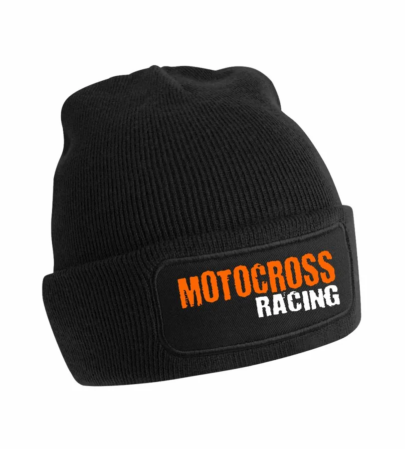 Zimná čiapka s motívom Motocross racing