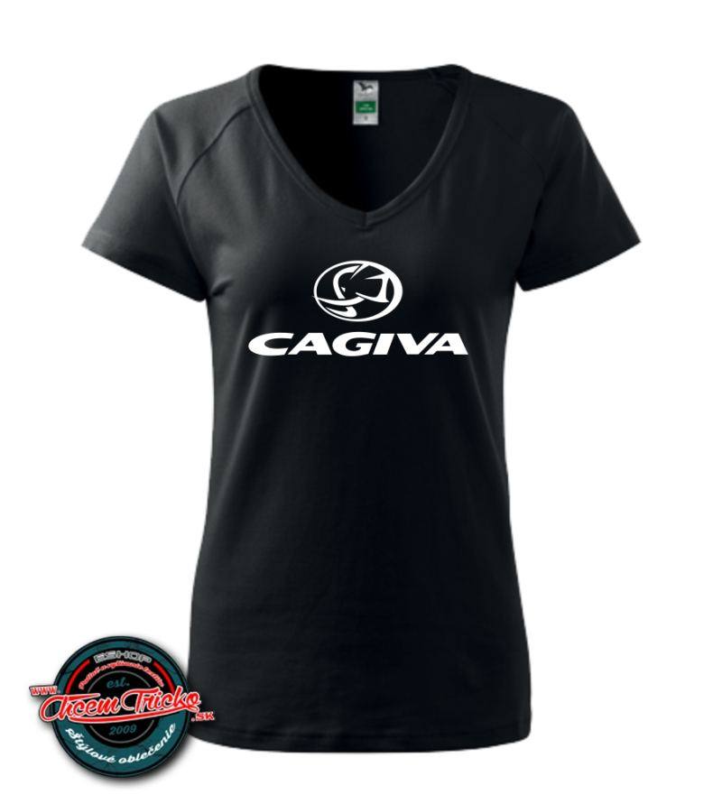 Dámske tričko s motívom Cagiva