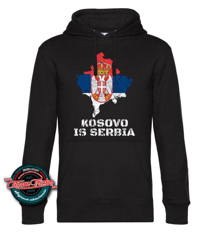 Kapucová mikina Kosovo is Serbia