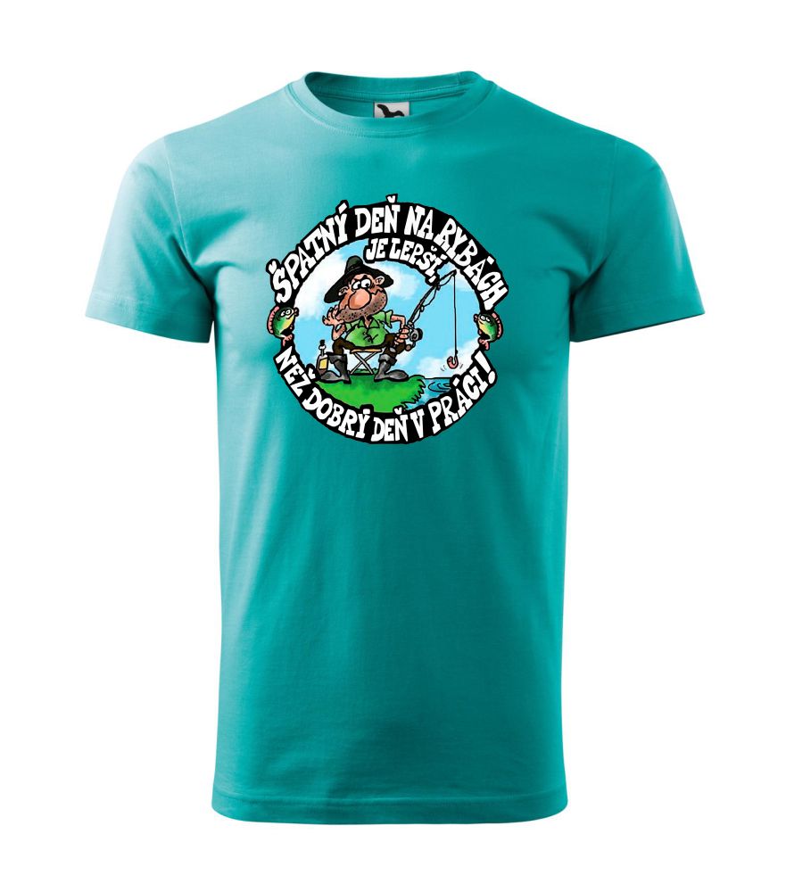 Rybárske tričko s motívom Špatný deň na rybách