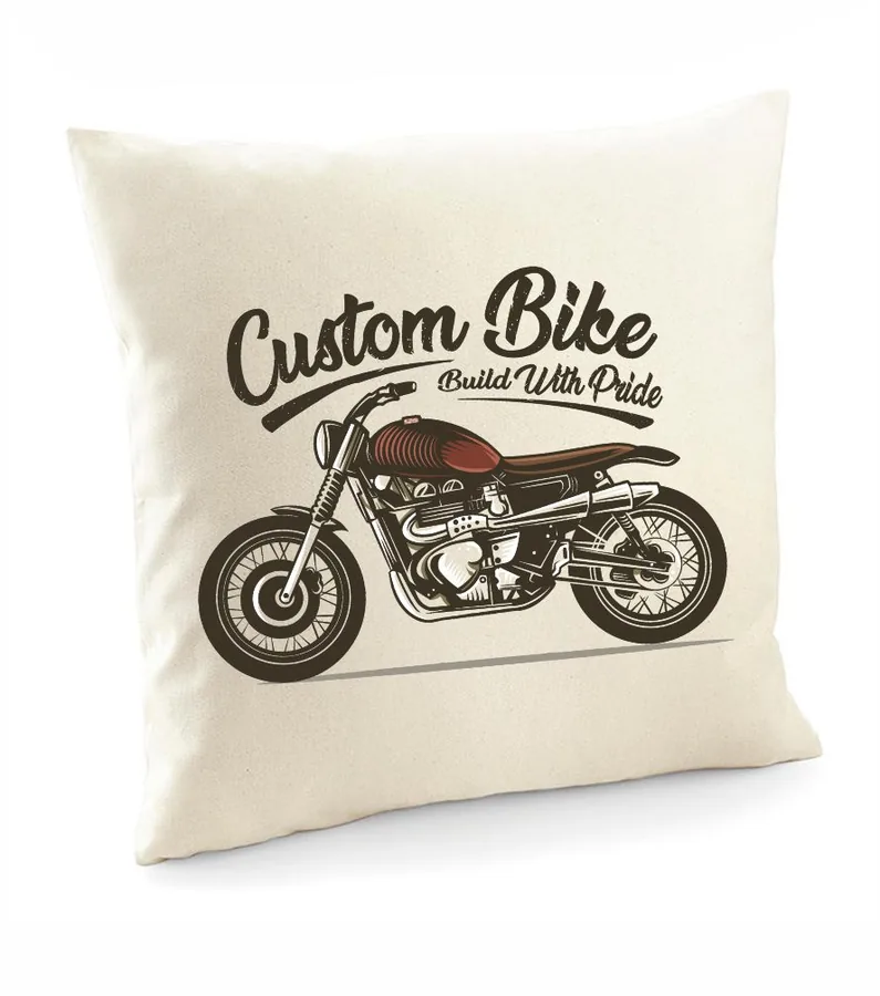 Bavlnený vankúš Custom bike