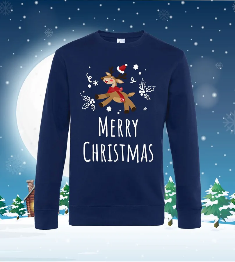 Mikina dámska / pánska Merry Christmas sobik