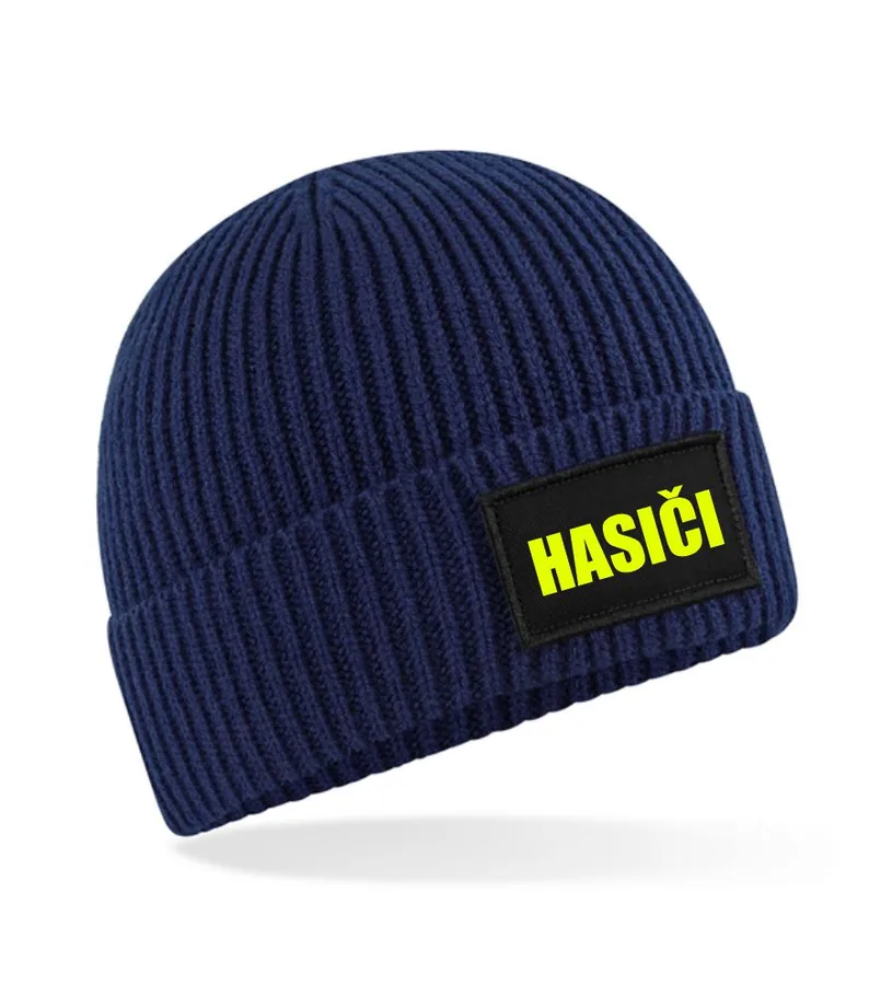 Zimná čiapka s nápisom Hasiči