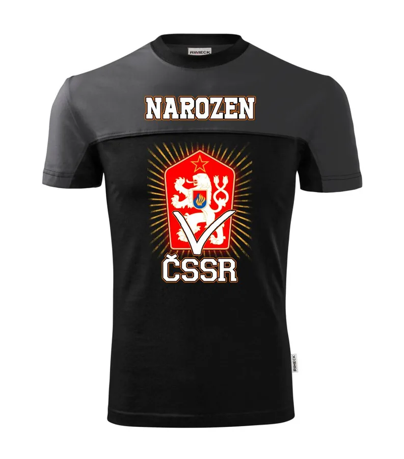 Tričko Narozen v ČSSR (čr)