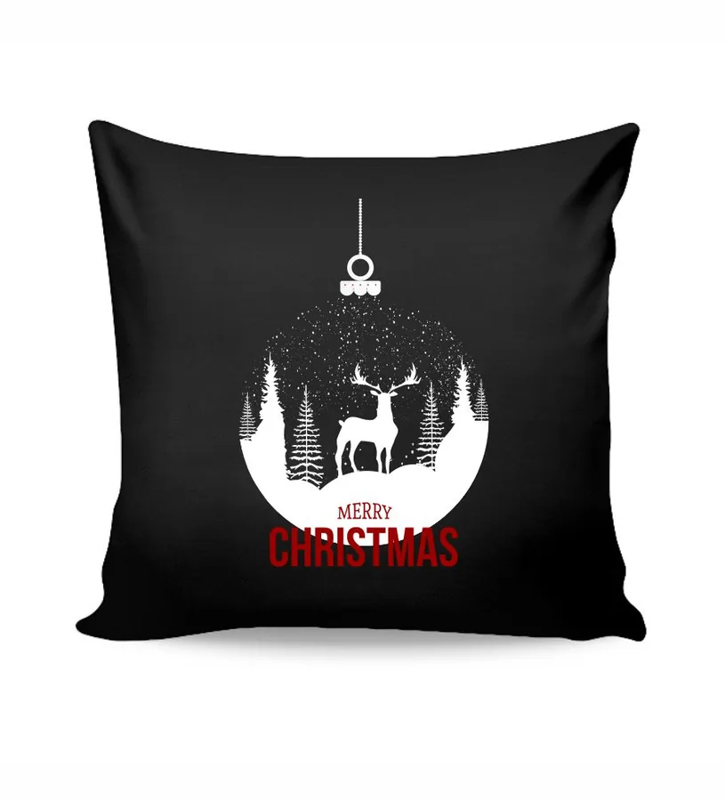 Vankúš bavlnený Merry Christmas Deer
