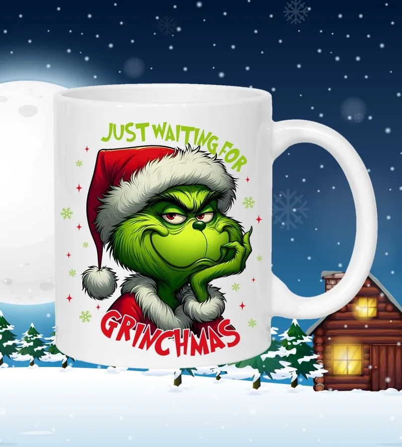 Hrnček Just waiting for Grinchmas