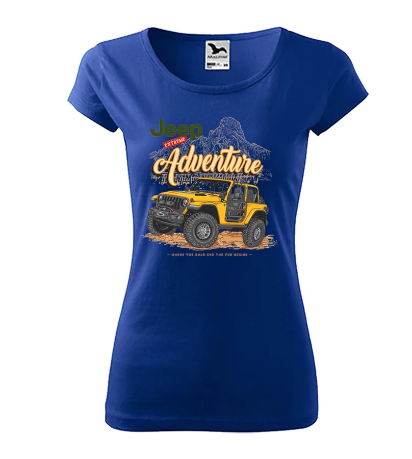 Dámske tričko s potlačou Jeep - Extreme Adventure