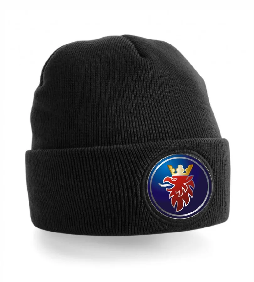 Zimná čiapka s motívom SAAB