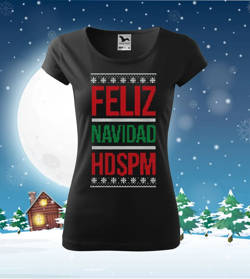 Tričko vianočné s potlačou Feliz navidad