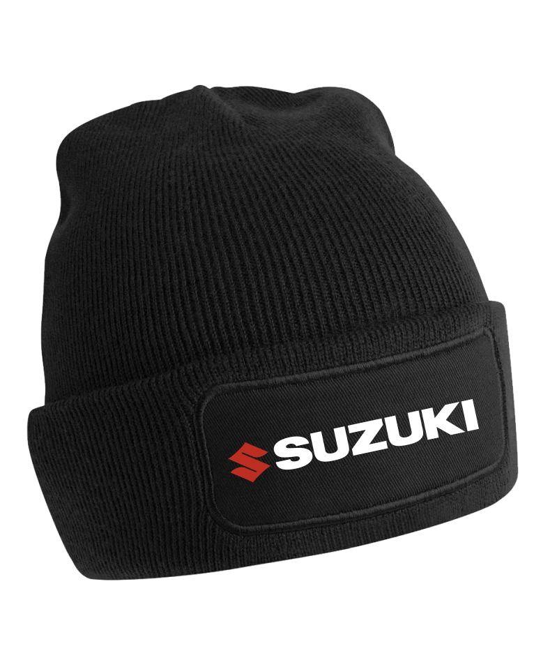 Zimná čiapka s potlačou Suzuki