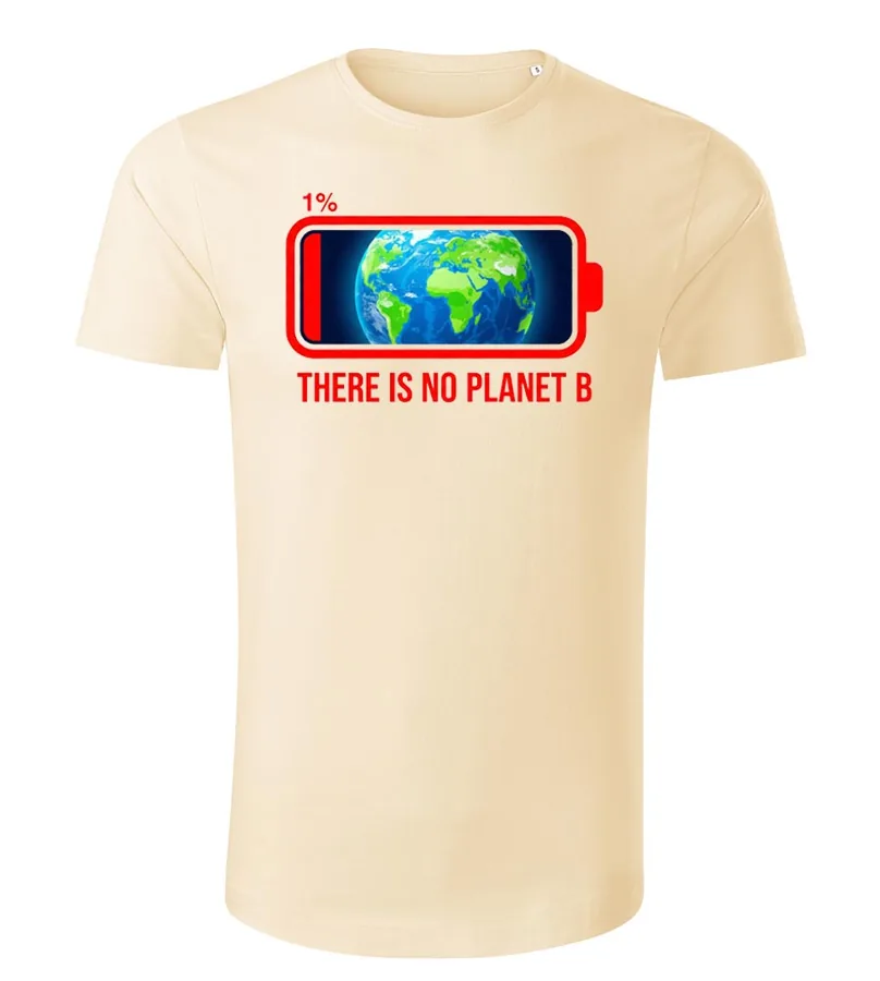 Pánske organické tričko There is no planet B – Za lepšiu budúcnosť
