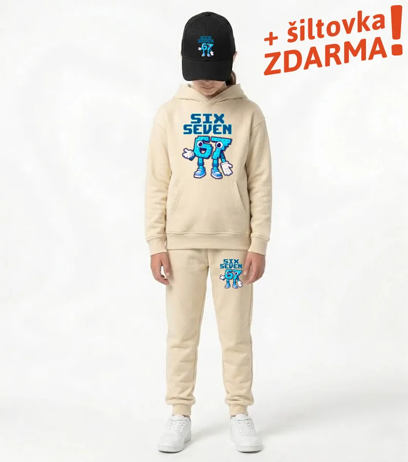 Detská tepláková súprava Six Seven + šiltovka ZDARMA