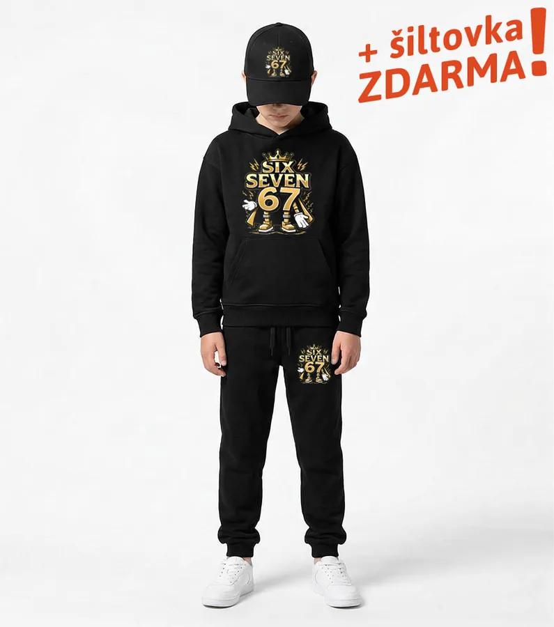 Detská tepláková súprava Six Seven + šiltovka ZDARMA