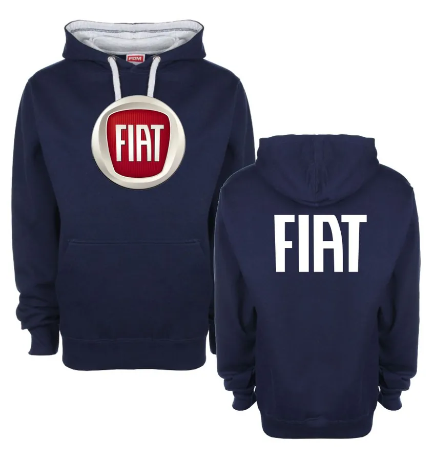 Kapucová mikina s motívom Fiat