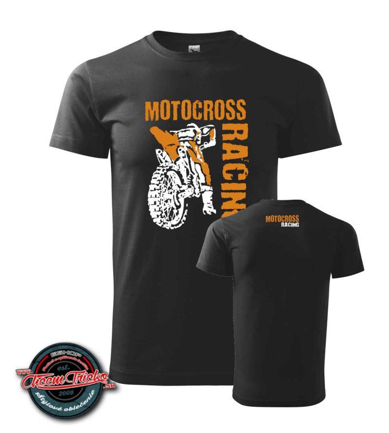 Tričko s potlačou motocross racing