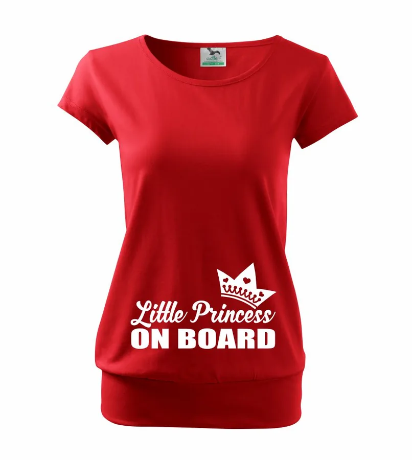 Tehotenské tričko s nápisom Little Princess on board