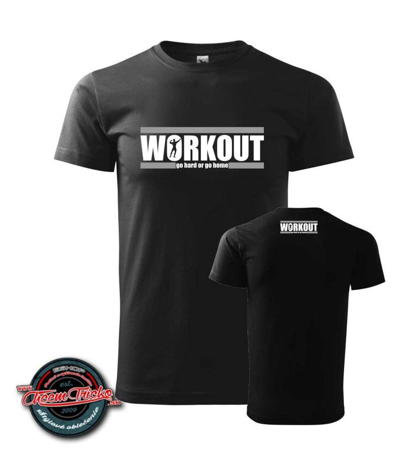Pánske tričko s potlačou Workout