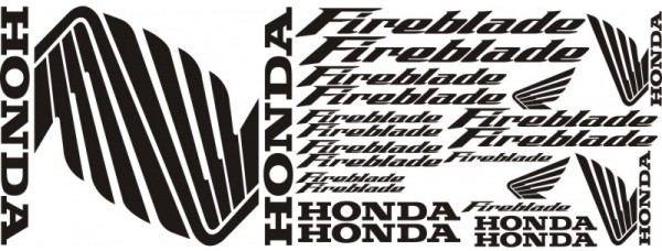 Sada samolepiek s potlačou Honda fireblade2