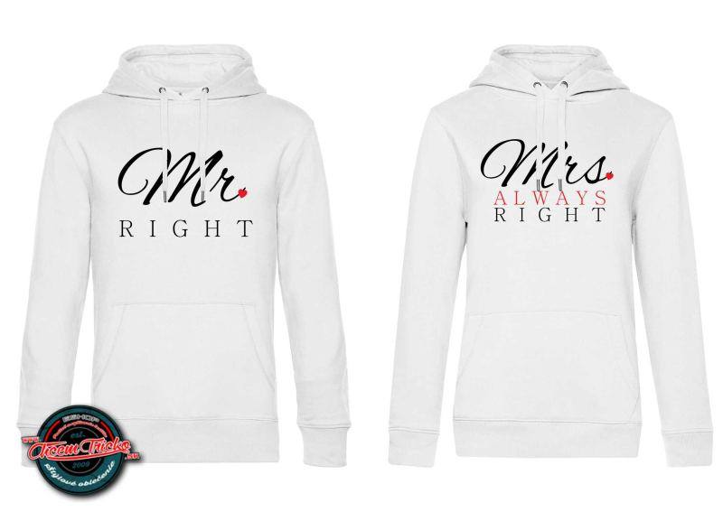 Mikiny MR right & MRS always right