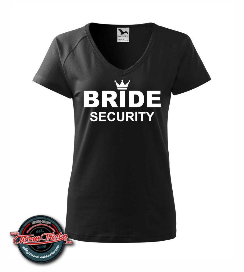 Tričko na rozlúčku so slobodou pre družičku Bride security