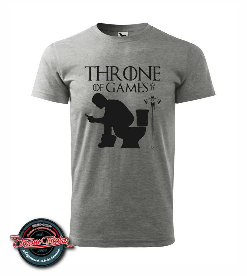 Tričko s nápisom Throne of Games