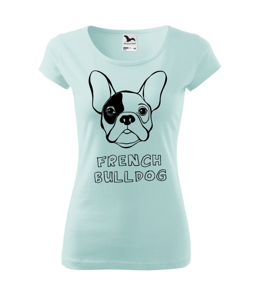 Dámske tričko s potlačou French Bulldog